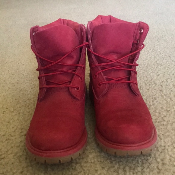 Limited Edition Red Timberland Boot - Like New - Picture 2 of 5